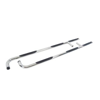 6000 Series Side Steps W/Mounting Brackets Kit -One-Piece - Crew Cab - Short Bed