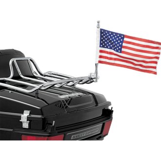 Flag With Universal 1/2inch Vertical Mount Chrome