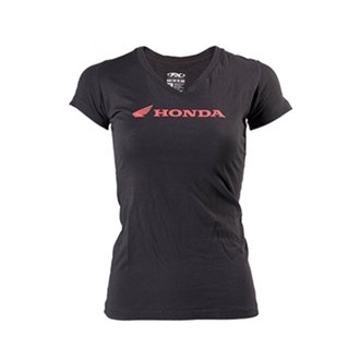 Honda Horizontal Womens T- Shirt / Black (S