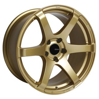 T6S 17x8 45mm Offset 5x100 Bolt Pattern 72.6 Bore Gold Wheel