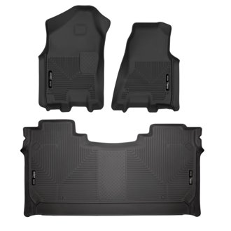 19 Dodge Ram 1500 Crew Cab Weatherbeater Black Front & 2nd Seat Floor Liners