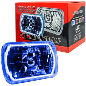 Pre-Installed Lights 7x6 in. Sealed Beam, Blue