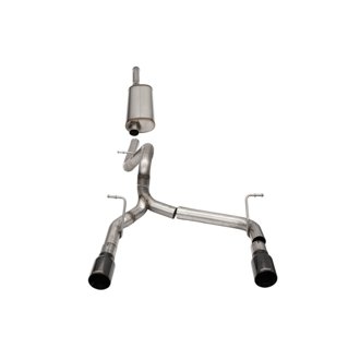 Corsa 2018-2025 Jeep Wrangler JLU 3.6L 2.75in Sport Cat-Back Exhaust w/ 4in Black Tips