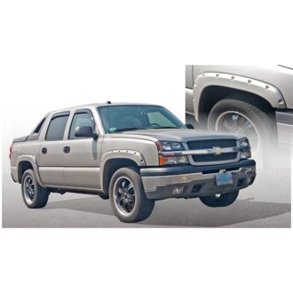03-06 Chevrolet Avalanche 1500/2500 w/o Body Hardware Pocket Style Fender Flares - 4pc