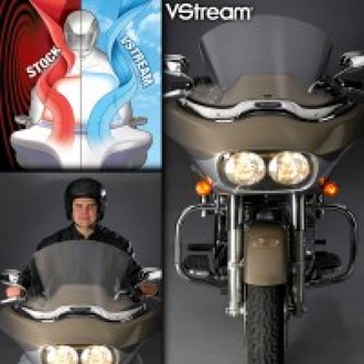 98-13 HD FLTR/X RoadGlide/FLTRU/FLTRUSE RoadGlide Ultra VS Mid/Std. Windshield-Clear