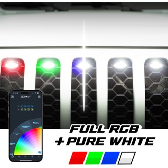XKmax Pre-Runner Style RGBW LED Grill Pods - 5pc