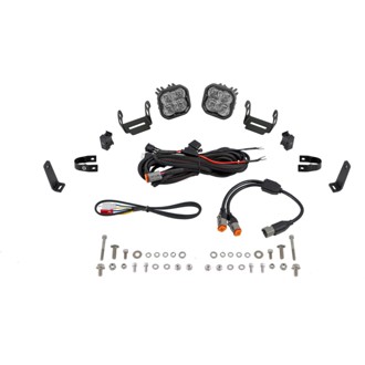 Allows for installation of SS3 LED pods on bumper roll bars.