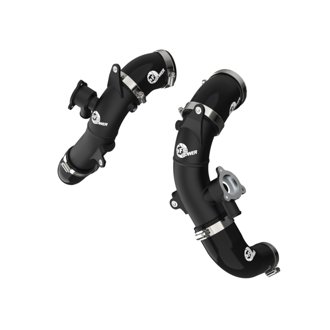 BladeRunner 2-1/2 IN Aluminum Hot Charge Pipe Black