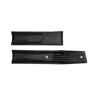 Leather Pencil Case - Black