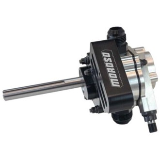 Pro-Mod 2 Pc 60/40 Split 16.5in Tall 8in Diameter 9qt Dry Sump Tank - Black