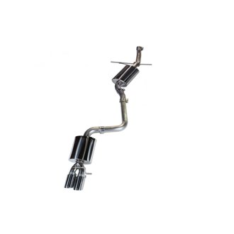 AWE Touring Edition for B8 A5 2.0T - Single Outlet, Chrome Tips