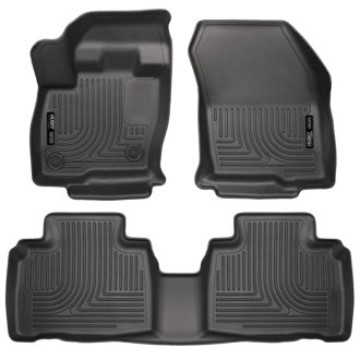 2015 Ford Edge WeatherBeater Front & 2nd Row Combo Black Floor Liners