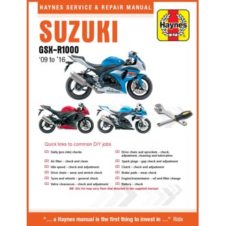 SUZUKI GSX-R1000 2009-2016 MANUAL