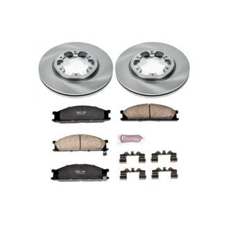 Oe Stock Replacement Low-Dust Ceramic Brake Pad And Rotor Kit