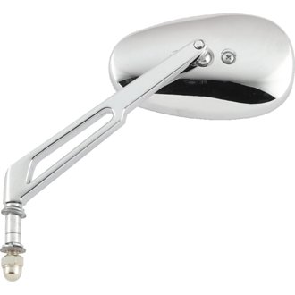 Harley Highrise Mirror 6-1/16in Stem - Each - Chrome