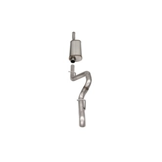 Corsa 2018-2025 Jeep Wrangler JLU 3.6L Sport 2.75in Cat-Back Exhaust w/ Turn Down Tip