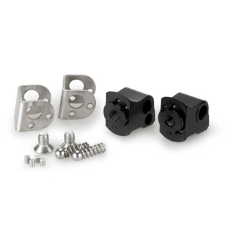 Adaptor Adjustable Passenger Footpeg Black