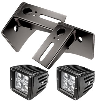 Lower Windshield Mount Brackets W/ Lights Combo