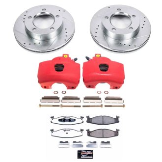 Z36 Truck and SUV Ceramic Brake Pad, Drilled & Slotted Rotor, and Caliper Kit