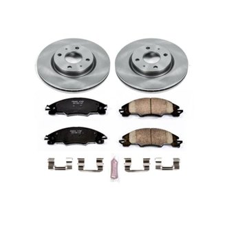 Oe Stock Replacement Low-Dust Ceramic Brake Pad And Rotor Kit