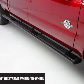 6" OE Xtreme Wheel-to-Wheel Side Steps - 112" - Black Powdercoat -BOARDS ONLY
