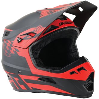 AR1 Sweep Helmet Black/Red - XL