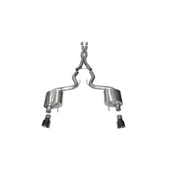 Corsa 2015-2017 Ford Mustang GT Fastback 5.0 3in Xtreme Cat Back Exhaust w/ Dual Black 4.5in Tips