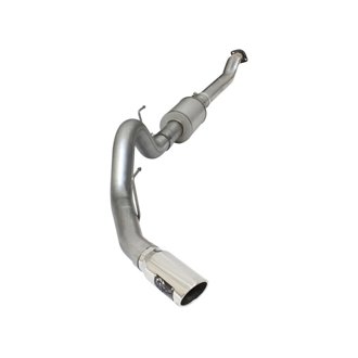 ATLAS 4 IN Aluminized Steel Cat-Back Exhaust System w/ Muffler & Polished Tip