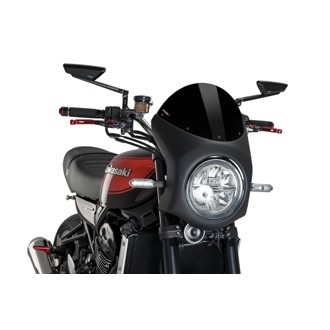 Retro Semi Fairing Black