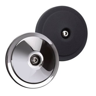 Domed Bobber Air Cleaner Cover W/ Machined Highlights - Black