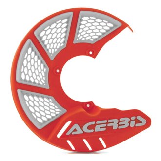 X-Brake Disc Cover Vented - 16 Orange/White