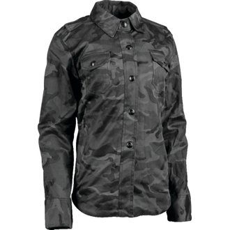 Speed Society Armored Moto Shirt Womens Camouflage - Medium