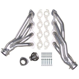 Silver Mid-Length E.O. Headers 67-81 Camaro/Nova, 68-77 A-Body 396-502 No A.I.R.
