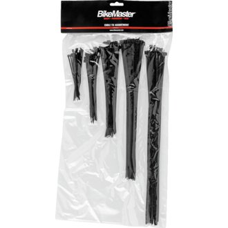 Assorted Cable Ties (Pack of 100) - Black