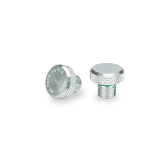 Mirror Hole Screw Plug Silver