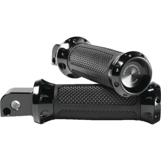 Footpegs Overdrive Passenger - Black Ano