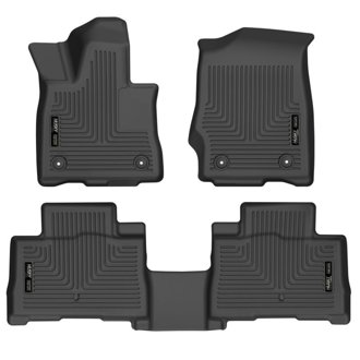 20-21 Lincoln Aviator w 2nd Row Bench/Buckets Weatherbeater Front/2nd Seat Liners - BLK