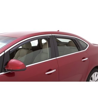 AVS 12-17 Buick Verano Ventvisor In-Channel Front & Rear Window Deflectors 4pc - Smoke