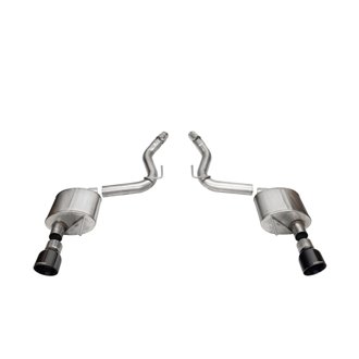Corsa 2024+ Ford Mustang GT Sport Axle-Back Dual Rear Exit with 4.5in Black PVD Pro-Series Tips