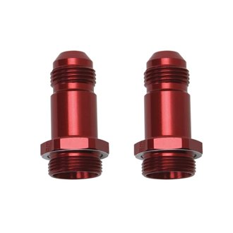 Performance -8 AN Carb Adapter Fittings (2 pcs.) (Red