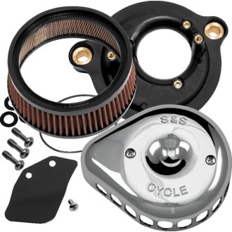 2017+ M8 Models Stealth Air Cleaner Kit w/ Chrome Mini Teardrop Cover