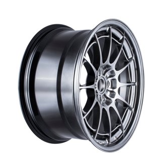 NT03+M 18x9.5 5x108 40mm Offset 72.6mm Bore Hyper Silver Wheel