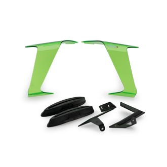 Race Side Spoilers Green