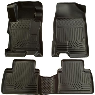 09-12 Toyota Corolla/Matrix/Pontiac Vibe (FWD) WeatherBeater Combo Black Floor Liners