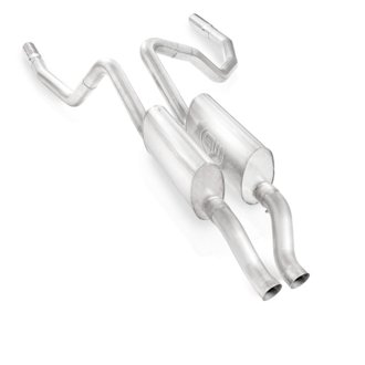 2009-16 Dodge Ram 5.7L Truck Exhaust 3in X-Pipe Chambered Mufflers Under Bumper Exit