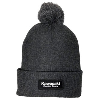 Kawasaki Beanie With Pom / Charcoal Os