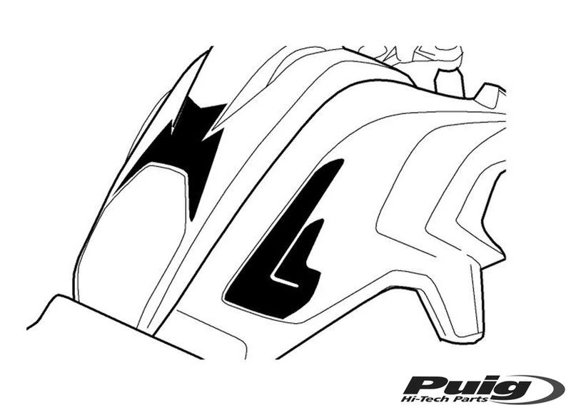 Specific Tank Protector Carbon Look