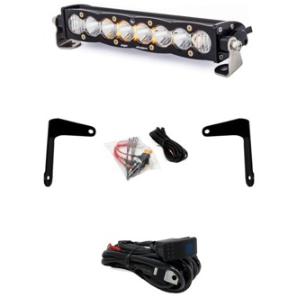 Can-Am X3 Shock Mount Kit w/10in S8 Light Bar Clear