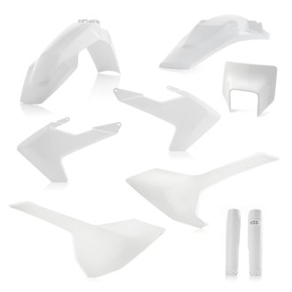 17-19 Husqvarna TE150-300/ FE250-501/ TE250i/ TE300i Full Plastic Kit - White