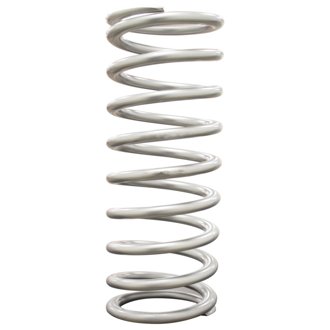 Spring, Cr-Si High Travel 2-1/2" Id 12" X 130 Lbs/In. Silver Pwdr Coat